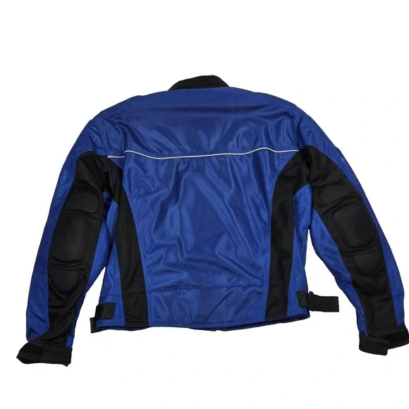 First Gear Motorcycle Bike Jacket Mens XXL 2XL Armored Black All Weather Zip - Picture 11 of 11